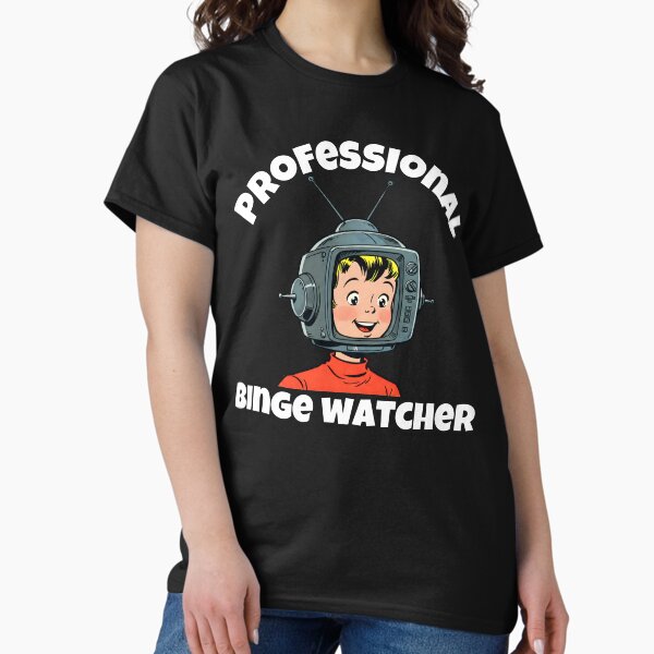 Item preview, Professional Binge Watcher - Retro TV Series Lover Design designed and sold by CuddlyPorcupine.