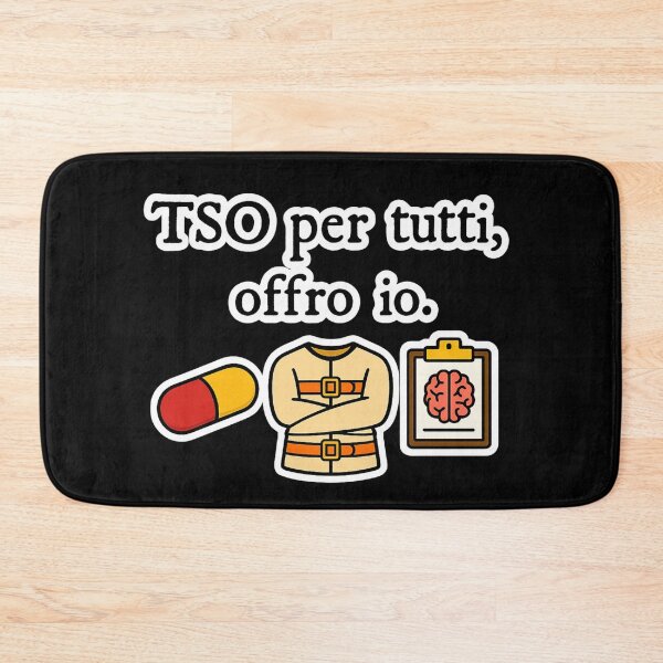 Item preview, TSO per tutti – Frase ironica con pillola, camicia di forza e cartella clinica designed and sold by IroniaeCo.