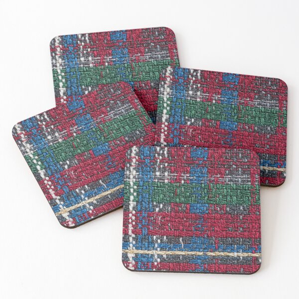 Item preview, Faux Embroidery Plaid Fabric – Red, Green, Blue Woven Look designed and sold by Nicholas Panek.
