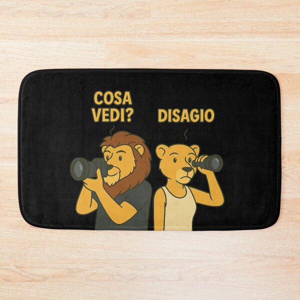 Item preview, Cosa vedi? Disagio – Coppia Leone e Leoa Ironica designed and sold by IroniaeCo.