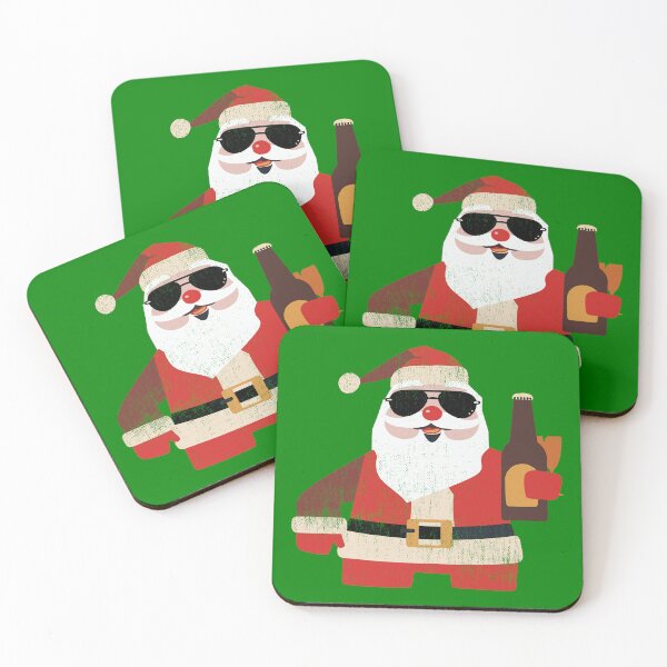 Item preview, Santa Has a Beer (Christmas in July) designed and sold by TheDirtyType.