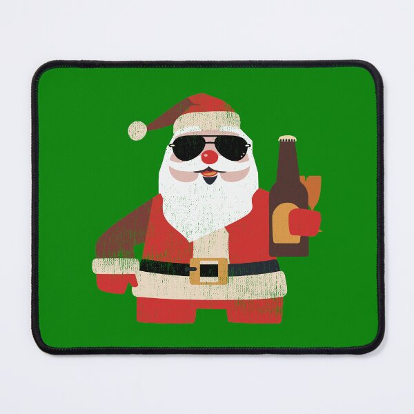 Item preview, Santa Has a Beer (Christmas in July) designed and sold by TheDirtyType.
