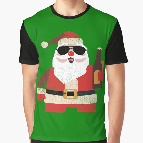 Item preview, Santa Has a Beer (Christmas in July) designed and sold by TheDirtyType.