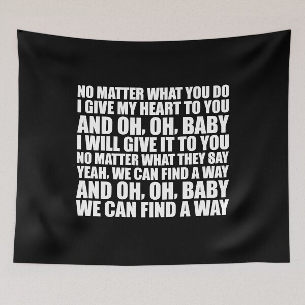 Item preview, We Can Find a Way – punk love lyric art (white) designed and sold by didijuca.
