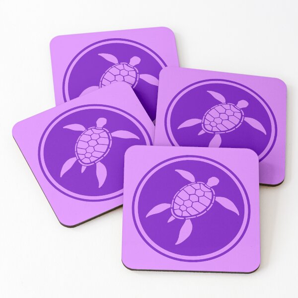 Item preview, Water Turtle Round Purple Circular Logo Symbol Design designed and sold by shirt-o-mat.