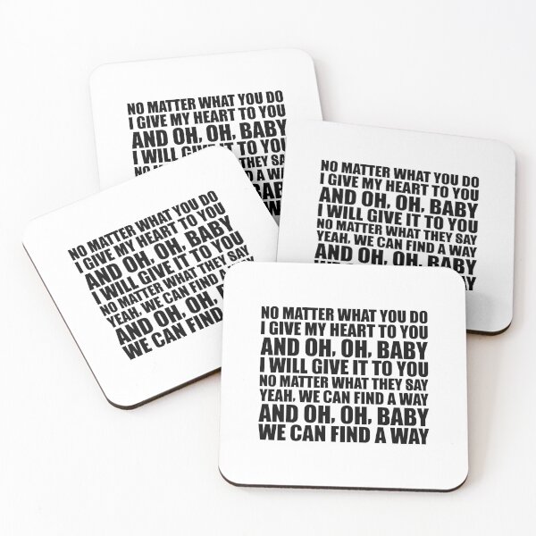 Item preview, We Can Find a Way – punk love lyric art (black) designed and sold by didijuca.