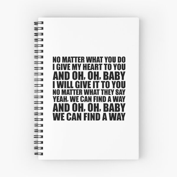 Item preview, We Can Find a Way – punk love lyric art (black) designed and sold by didijuca.