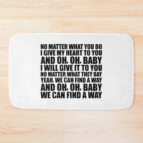 Item preview, We Can Find a Way – punk love lyric art (black) designed and sold by didijuca.