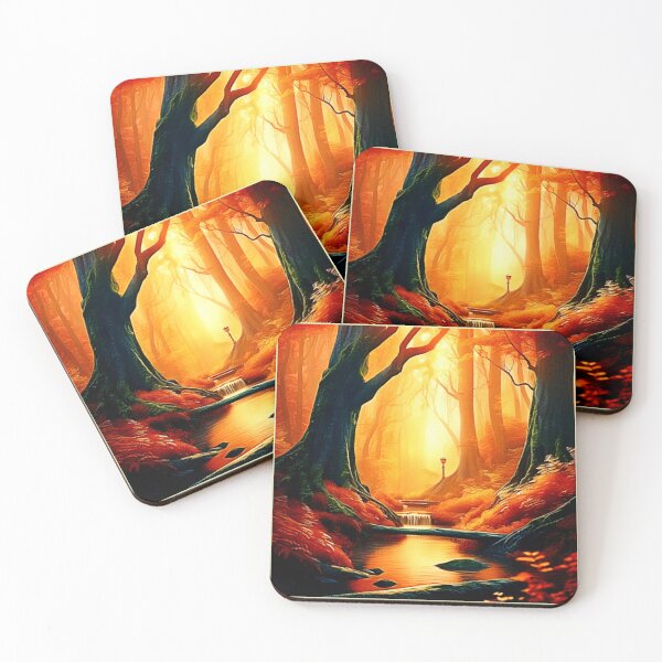 Item preview, Enchanted Forest Golden Glow designed and sold by Health And Fitness Posts e-Store.