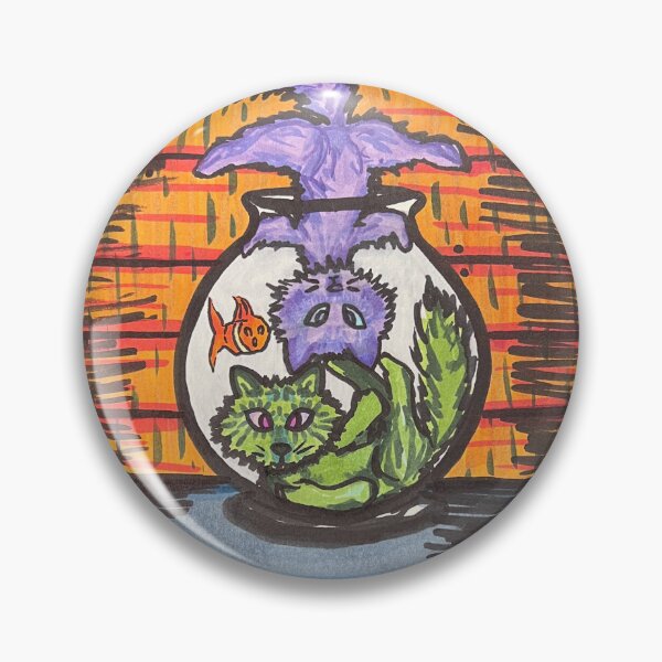 Item preview, Playful Kitties - Cats in Fishbowl designed and sold by SunFoxDraws.