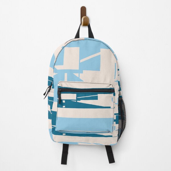 Item preview, Light Blue Turquoise Gray Bordered Mosaic Design designed and sold by ElasticPixels.
