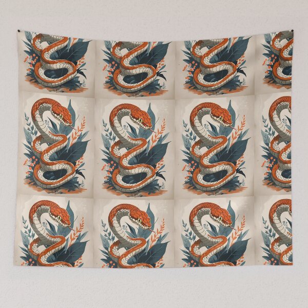 Item preview, Animal Print Pattern (Snake) designed and sold by PatronesKawai.