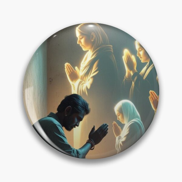 Item preview,  Contemplative Christian Prayer Silhouette Art designed and sold by Spectime.