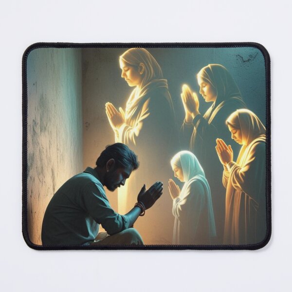 Item preview, Contemplative Christian Prayer Silhouette Art designed and sold by Spectime.