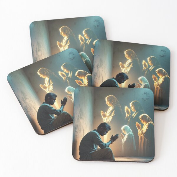 Item preview,  Contemplative Christian Prayer Silhouette Art designed and sold by Spectime.