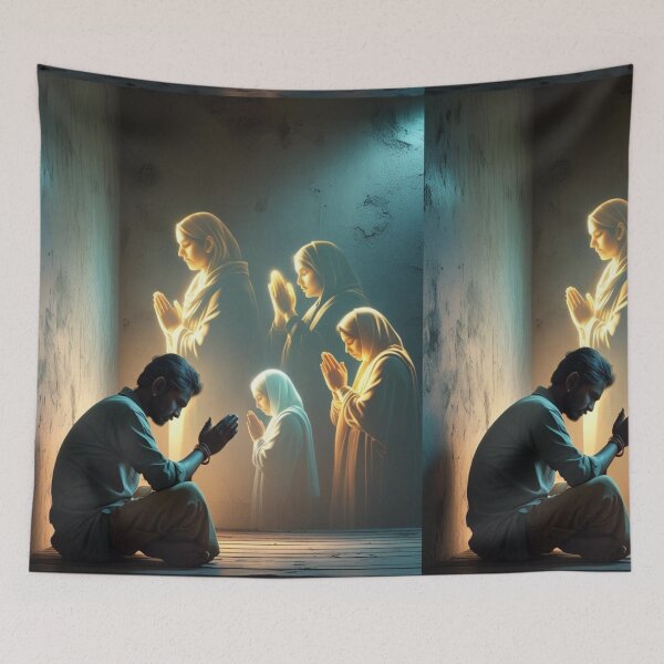 Item preview,  Contemplative Christian Prayer Silhouette Art designed and sold by Spectime.
