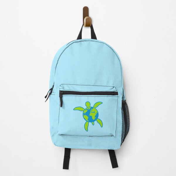 Item preview, Earth Water Turtle Swimming Planet Map Round Logo designed and sold by shirt-o-mat.