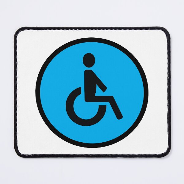 Item preview, Blue Disabled Toilet Restroom Sign designed and sold by SJB8Art.