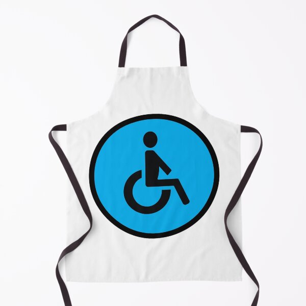 Item preview, Blue Disabled Toilet Restroom Sign designed and sold by SJB8Art.