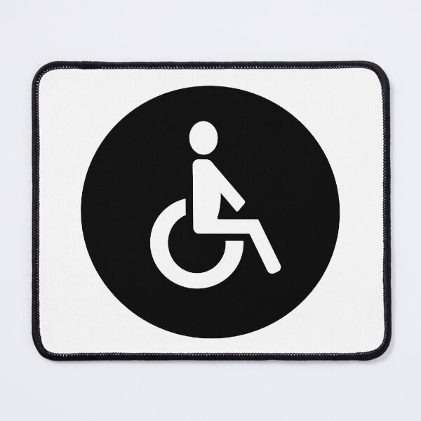 Item preview, Black Disabled Toilet Restroom Sign designed and sold by SJB8Art.