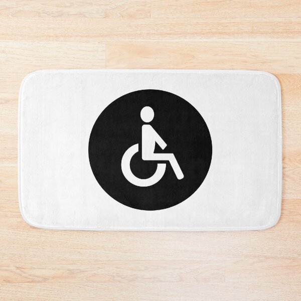 Item preview, Black Disabled Toilet Restroom Sign designed and sold by SJB8Art.