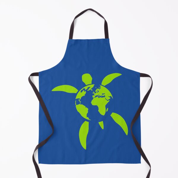 Item preview, Earth Water Turtle Swimming Planet Map Round Logo designed and sold by shirt-o-mat.