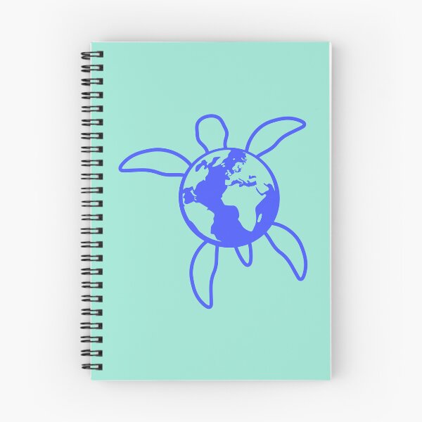 Item preview, Earth Water Turtle Swimming Planet Map Round Logo designed and sold by shirt-o-mat.