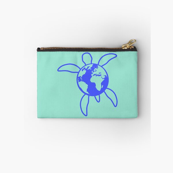 Item preview, Earth Water Turtle Swimming Planet Map Round Logo designed and sold by shirt-o-mat.