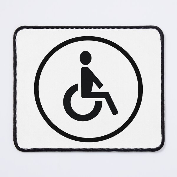 Item preview, White Disabled Toilet Restroom Sign designed and sold by SJB8Art.