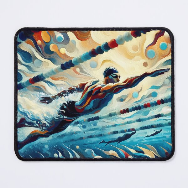Item preview, Stroke of Light – The Art of Swimming designed and sold by DreamMandalas.