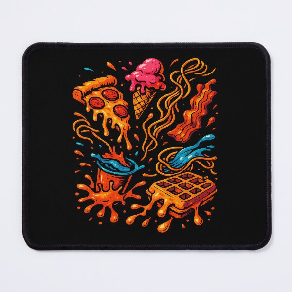 Item preview, Melting Hunger Bomb – Food Fight in Full Color designed and sold by POD DYNASTY | Original Print On Demand T-Shirt Graphics.