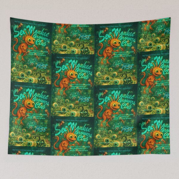 Item preview, Ver. 2-(distressed art)-Parody! SEE-MONKEE GROWERS CLUB- Warning: High Nostalgia Levels. May Cause Retro Delirium. designed and sold by markmm9.
