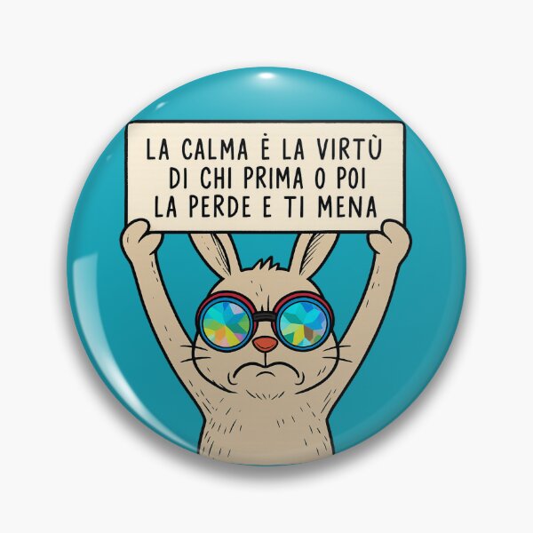 Item preview, Coniglio con Occhiali Psichedelici - “La calma è la virtù…” designed and sold by IroniaeCo.