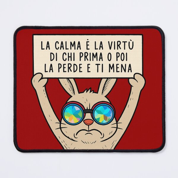 Item preview, Coniglio con Occhiali Psichedelici - “La calma è la virtù…” designed and sold by IroniaeCo.