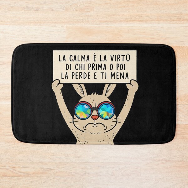 Item preview, Coniglio con Occhiali Psichedelici - “La calma è la virtù…” designed and sold by IroniaeCo.