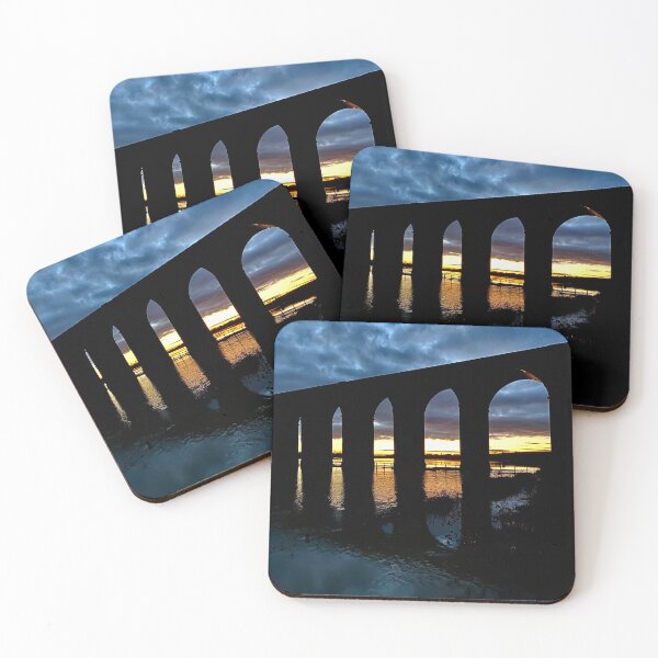 Item preview, Sunset at Harringworth Viaduct, Northamptonshire designed and sold by Kate Anderson Art.