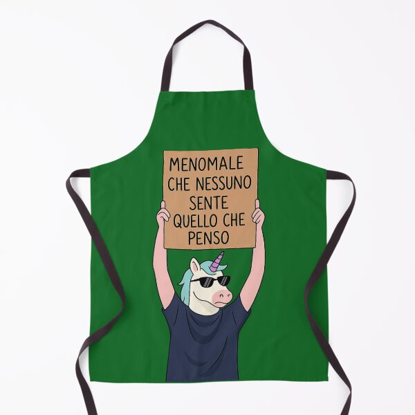 Item preview, MENOMALE CHE NESSUNO SENTE QUELLO CHE PENSO – Unicorno Ironico designed and sold by IroniaeCo.