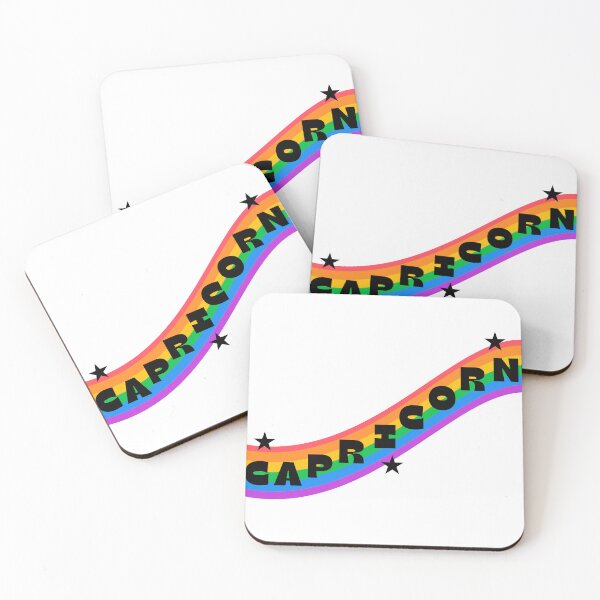 Artikelvorschau, Steinbock Pride Regenbogen Sternzeichen Design | LGBTQ+ Astrologie entworfen und verkauft von Midnight789.