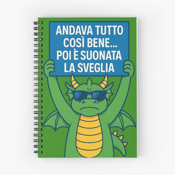 Item preview, Andava tutto così bene… – Drago ironico con cartello designed and sold by IroniaeCo.