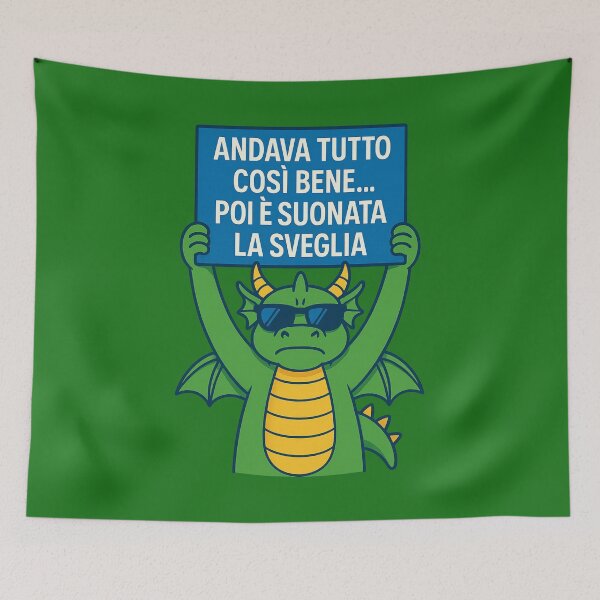 Item preview, Andava tutto così bene… – Drago ironico con cartello designed and sold by IroniaeCo.