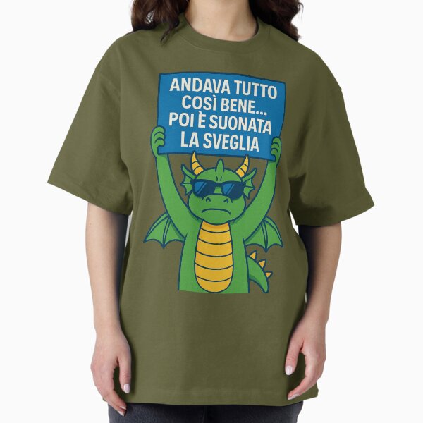 Item preview, Andava tutto così bene… – Drago ironico con cartello designed and sold by IroniaeCo.