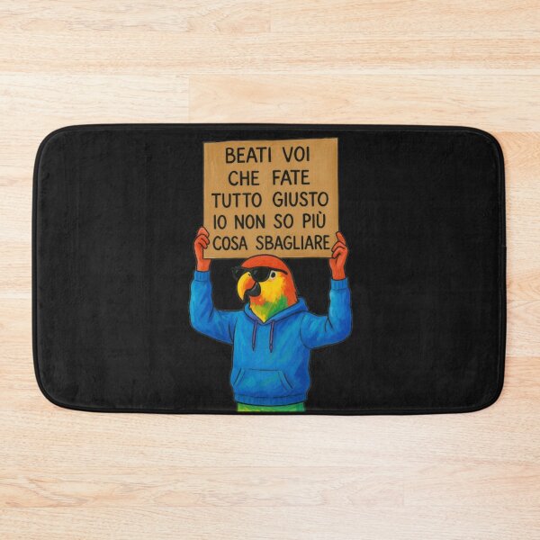 Item preview, Pappagallo Ironico – Beati voi che fate tutto giusto designed and sold by IroniaeCo.