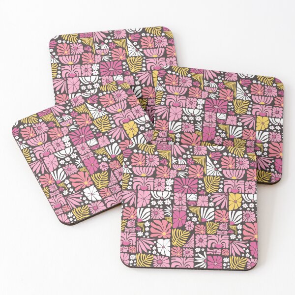 Item preview, Pink Boho Abstract Wildflowers designed and sold by Windmill Wildflowers.