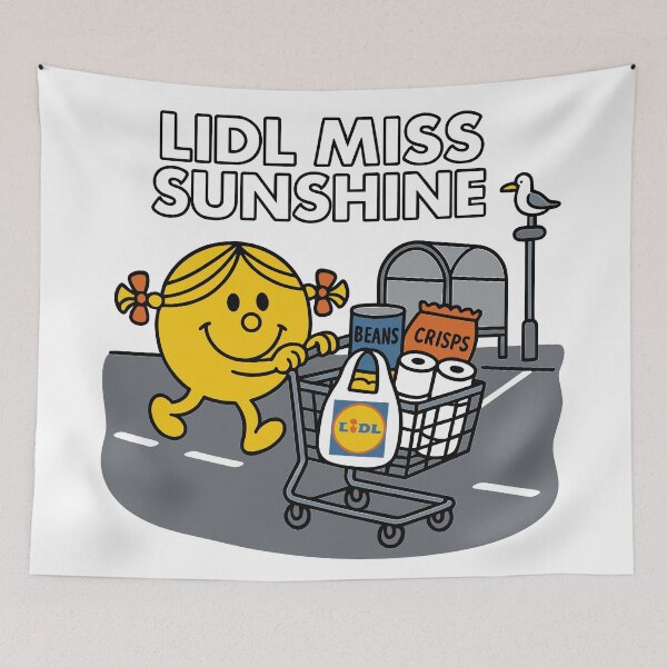 Item preview, Lidl Miss Sunshine Shopping Chaos designed and sold by W.T.F.Prints.