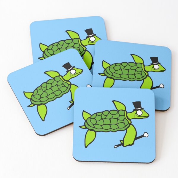 Item preview, Turtle Sir Mr. Gentleman rich Top Hat Monocle Classes designed and sold by shirt-o-mat.