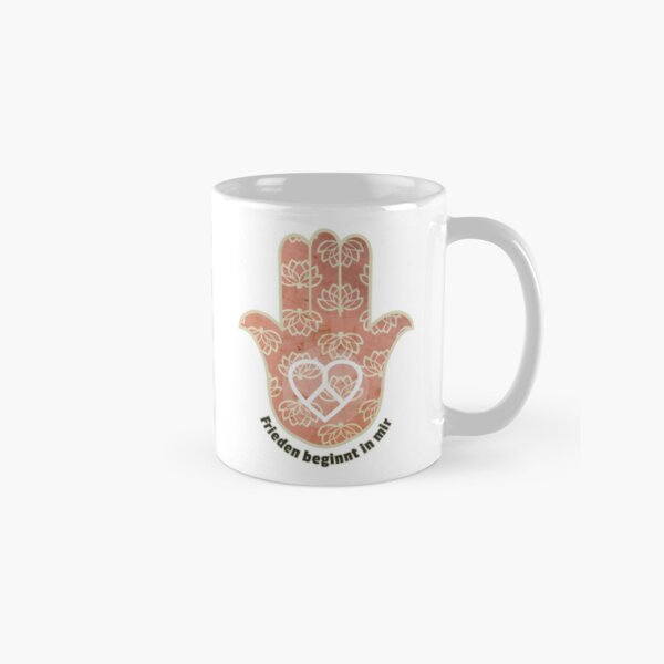 Artikel-Vorschau von Frieden beginnt in mir - Hamsa Herzfrieden | Blumendesign & Innere Harmonie, designt und verkauft von 	aluzia.design.
