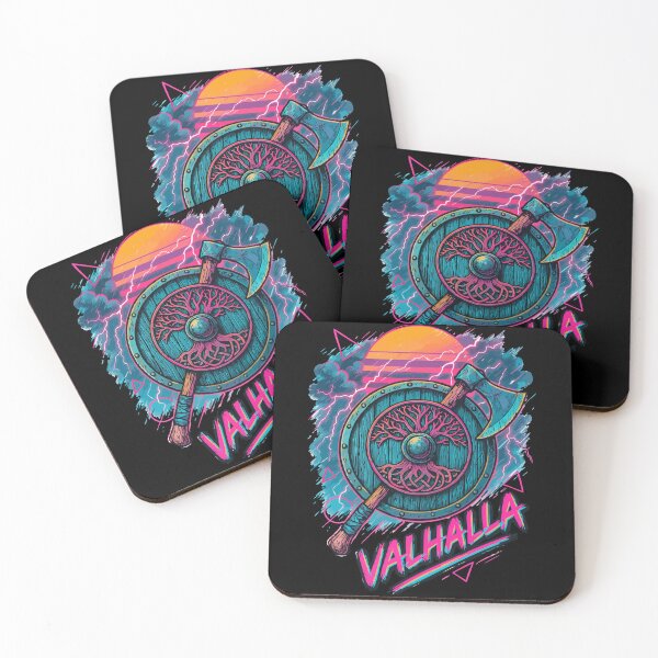 Item preview, Viking Valhalla Norse Retro Vaporwave designed and sold by TomFrontierArt.