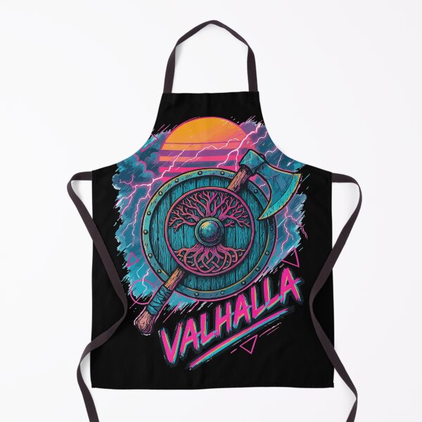 Item preview, Viking Valhalla Norse Retro Vaporwave designed and sold by TomFrontierArt.