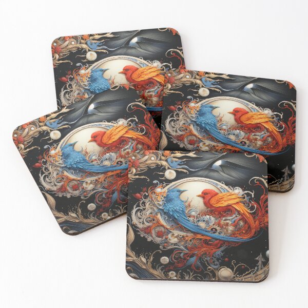 Item preview, An abstract 3 dimensional Yin Yang of 2 birds designed and sold by DSAHART.
