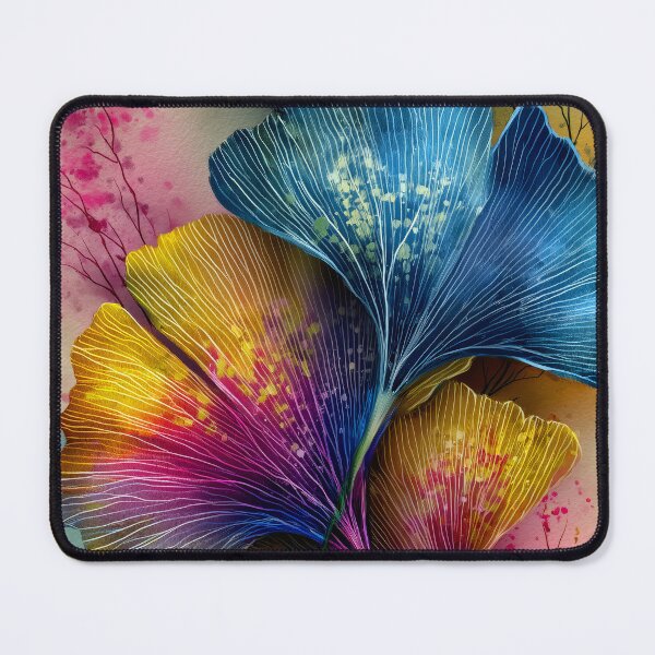 Item preview, Colorful Ginkgo Leaves Watercolor Painting designed and sold by JBJart.